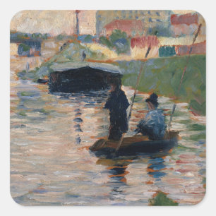 Sticker Carré Georges Pierre Seurat   Vue sur la Seine