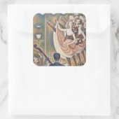 Sticker Carré Georges Seurat - Le Chahut (Sac)