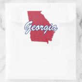 Sticker Carré Géorgie (Sac)
