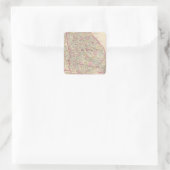 Sticker Carré Géorgie, Alabama (Sac)