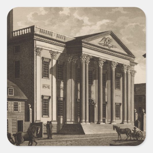 Sticker Carré Gerards Bank à Philadelphie (Devant)