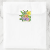 Sticker Carré Gerbéra Daisy (Sac)