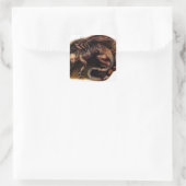 Sticker Carré Geryon de l'enfer de Dante (Sac)