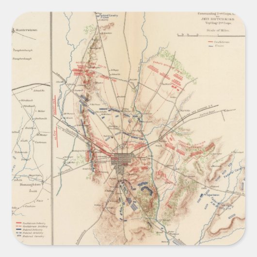 Sticker Carré Gettysburg (Devant)