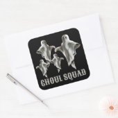 Sticker Carré GHOUL SQUAD drôle fantôme éffrayant (Enveloppe)