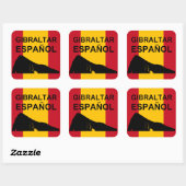 Sticker Carré Gibraltar espagnol 6 (Feuille)