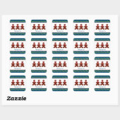 Sticker Carré Gingerbread Man (Feuille)