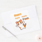 Sticker Carré Gingers ont plus de plaisir! (Enveloppe)
