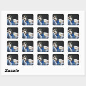 STICKER CARRÉ GIPSY BLUE (Feuille)
