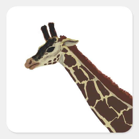 Sticker Carré Girafe (Devant)
