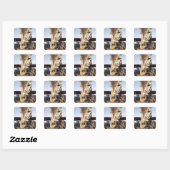 Sticker Carré Giraffe (Feuille)