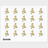 Sticker Carré Giraffe (Feuille)