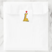 Sticker Carré Giraffe with Balloon (Sac)