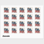 Sticker Carré Girl Power (Feuille)