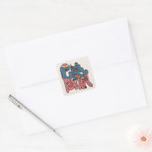 Sticker Carré Girl Power (Enveloppe)