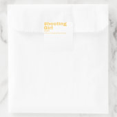 Sticker Carré  Girl - Shooting (Sac)