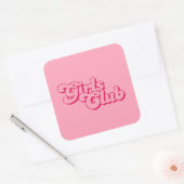Sticker Carré Girls Club (Enveloppe)