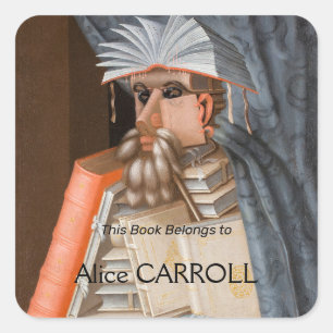 Sticker Carré Giuseppe Arcimboldo - Le Bibliothécaire