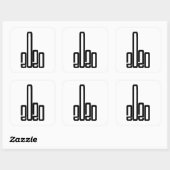 Sticker Carré Give 2020 The Finger 2020 Sucks (Feuille)