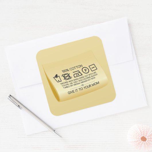 Sticker Carré Give it to your mom 1 (Enveloppe)