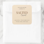 Sticker Carré Give Thanks Salted Caramel Candle Label (Sac)