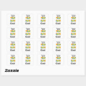Sticker Carré Glace Keeping Myself Cool Été  (Feuille)