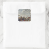 Sticker Carré Glace sur le lagon (Sac)