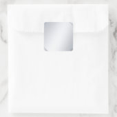 Sticker Carré Glamour Silver Look Blank Elegant Template (Sac)