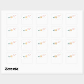 Sticker Carré Glider Evolution Retro Pilot (Feuille)