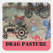 Sticker Carré glisser-coller (Devant)