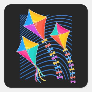 Sticker Carré Glissière volant pour enfant Cadeau pour enfants