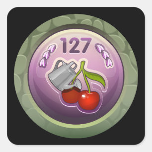 Sticker Carré Glitch Achievement super douper soaker