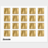 Sticker Carré Glittery Gold Foil Blu (Feuille)