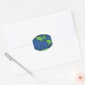 Sticker Carré Globe (Enveloppe)