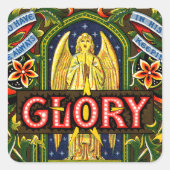 Sticker Carré Gloire à Dieu au plus haut... (Devant)