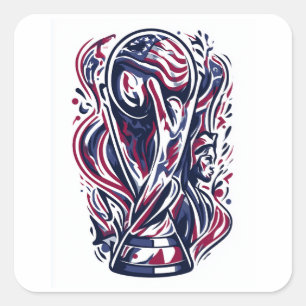 Sticker Carré Gloire américaine : Championnat de la Coupe du Mon