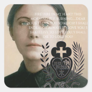 STICKER CARRÉ GLORY TO SAINT GEMMA