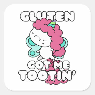 Sticker Carré Gluten Me Dit Tootin