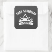Sticker Carré Gnar Shredders Society (Sac)