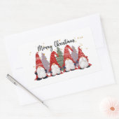 Sticker Carré gnome Festif Noël (Enveloppe)