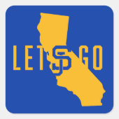 Sticker Carré go lets (Devant)