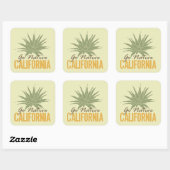 Sticker Carré Go Native California (Feuille)