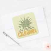 Sticker Carré Go Native California (Enveloppe)