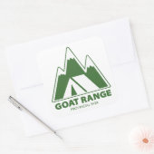 Sticker Carré Goat Range Provincial Park Mountains Camping (Enveloppe)