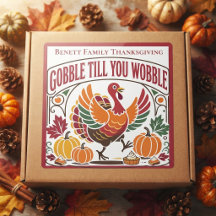 Gobble Till You Wobble Nom de famille Thanksgiving