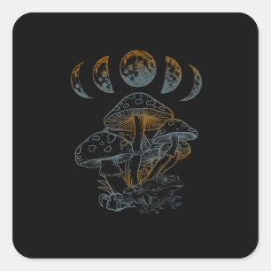 Sticker Carré Goblincore Esthétique Académie Cottagecore Champig
