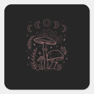 Sticker Carré Goblincore Esthétique Académie Cottagecore Champig