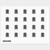 Sticker Carré Goblincore Fantasy Gate To  Classique (Feuille)