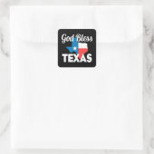Sticker Carré God Bless Texas (Sac)