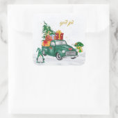 Sticker Carré God Jul Swedish Gnomes (Sac)